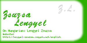 zsuzsa lengyel business card